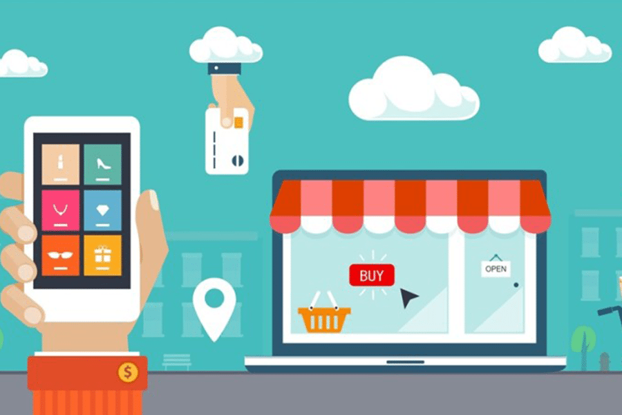 como abrir loja virtual sucesso vendas ilustração de vendas online para abrir loja virtual de sucesso